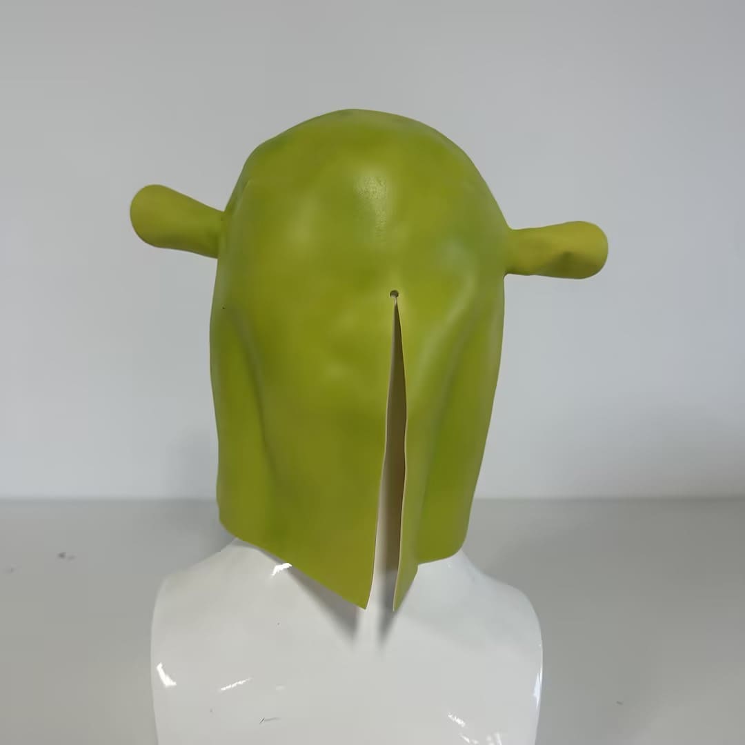 Maschera viso Shrek per adulti