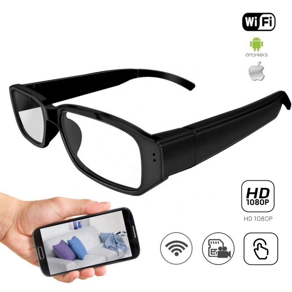 occhiali con fotocamera - telecamera spia in occhiali con wifi