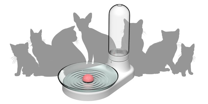 serbatoio dell'acqua per gatto - vassoio automatico