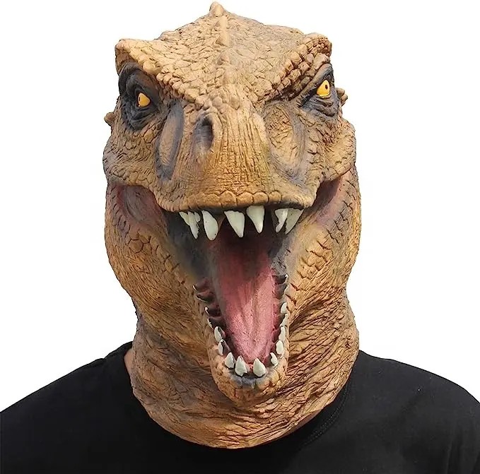 Maschera Dino - maschera viso Jurassic Park (maschera per la testa)