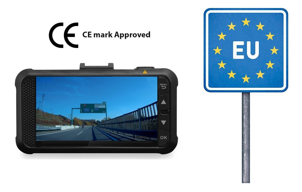 telecamera per auto certificata dashcam dod gs980d in eu