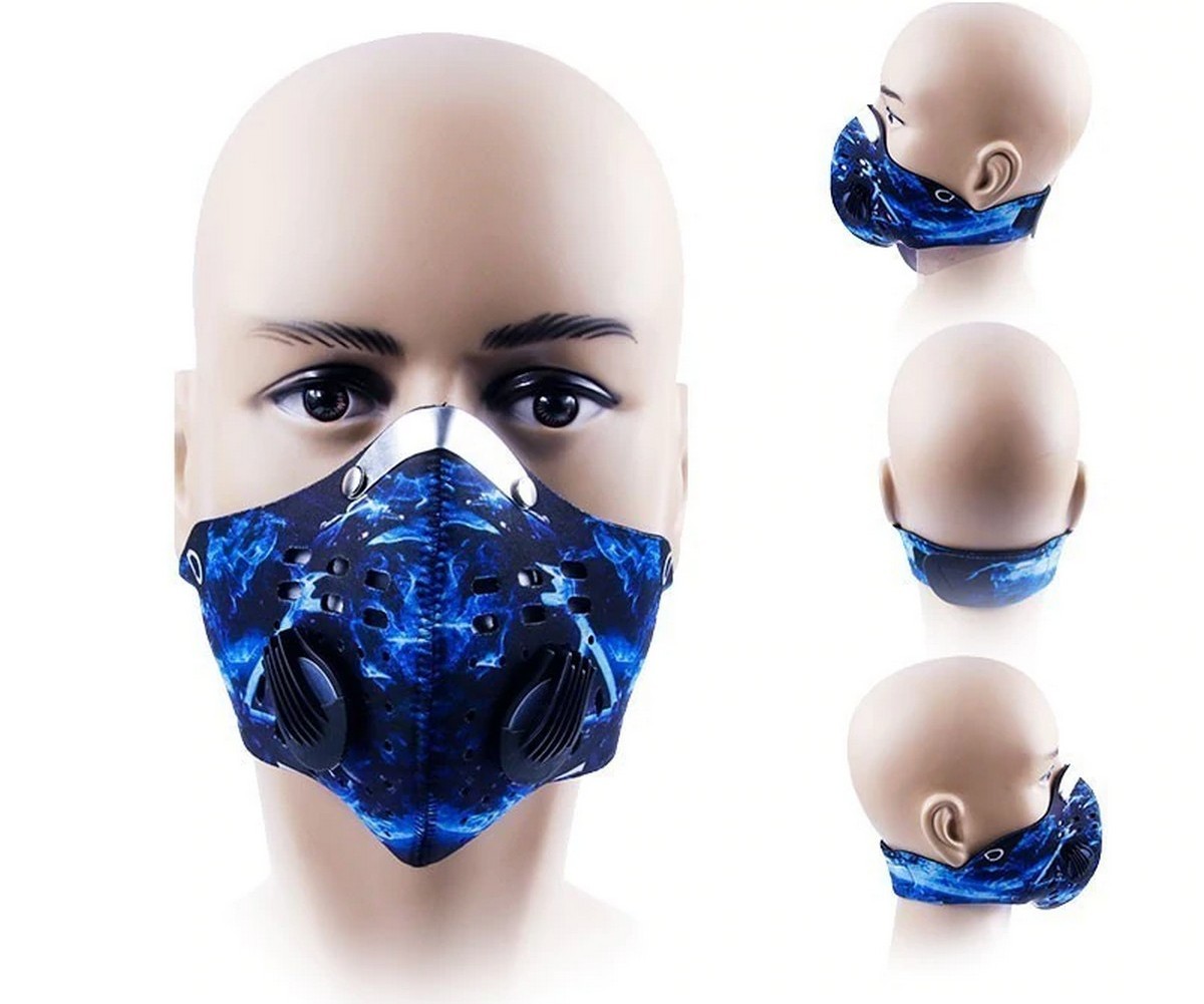 Respiratore con maschera facciale 3D