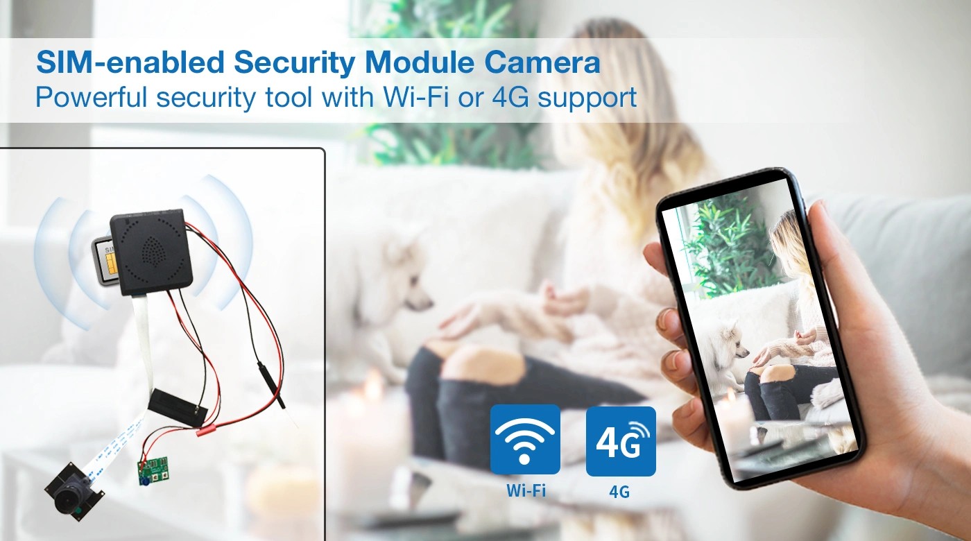 Supporto SIM 4G per telecamera spia stenopeica nascosta Full HD