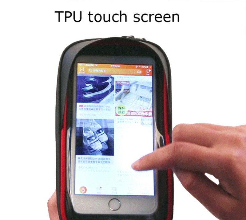 touch screen della custodia della bicicletta