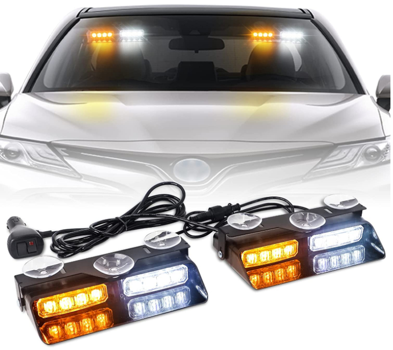 luci di emergenza per auto faro lampeggiante per auto (blu, rosso, bianco, giallo, viola)