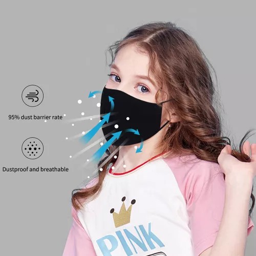 maschera di protezione del bambino sul viso